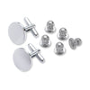 All Silver Cufflink &amp; Stud Set-The Suit Spot-Wedding Suits-Wedding Tuxedos-Groomsmen Suits-Groomsmen Tuxedos-Slim Fit Suits-Slim Fit Tuxedos-Online wedding suits