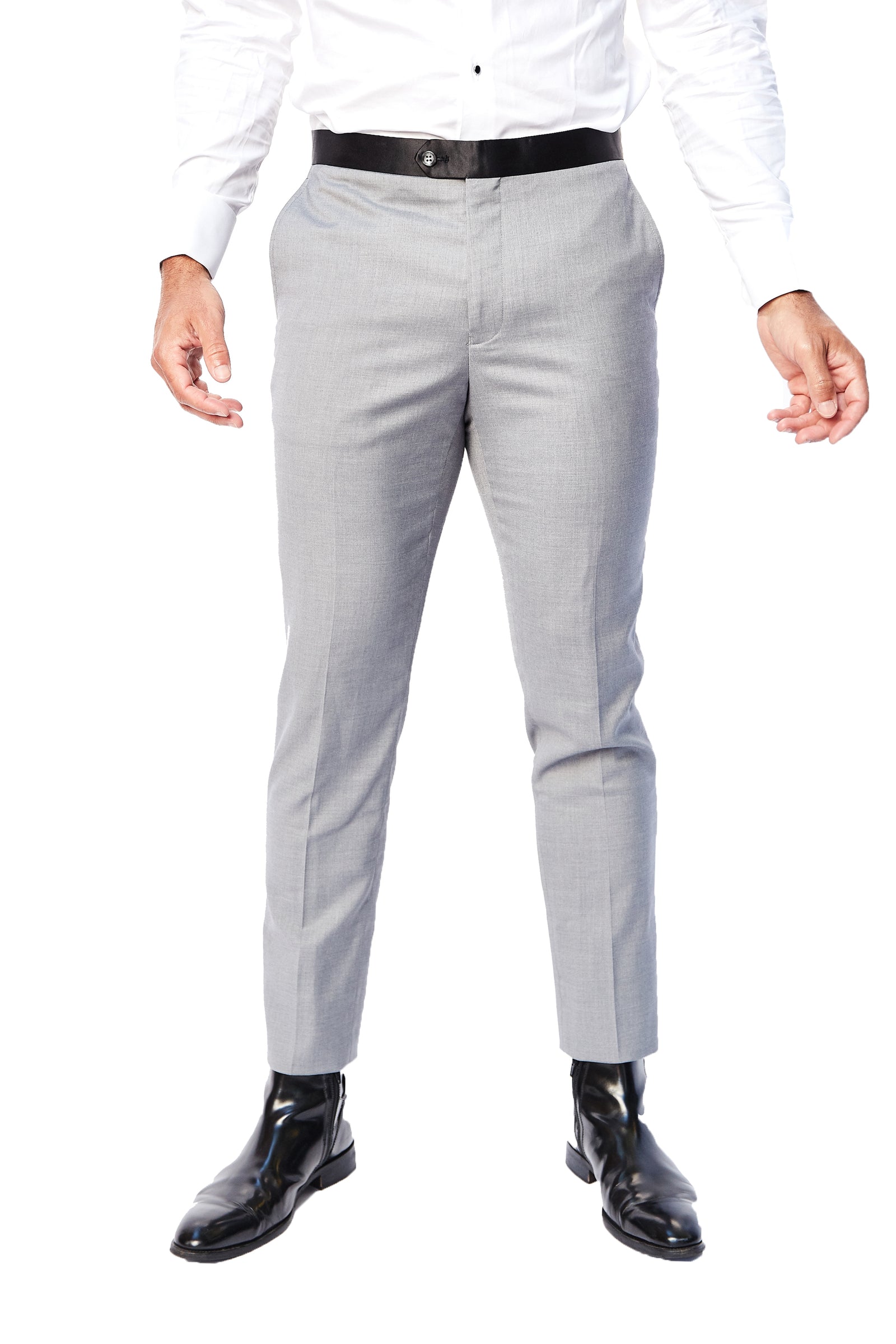 Lite Grey Tuxedo Pants