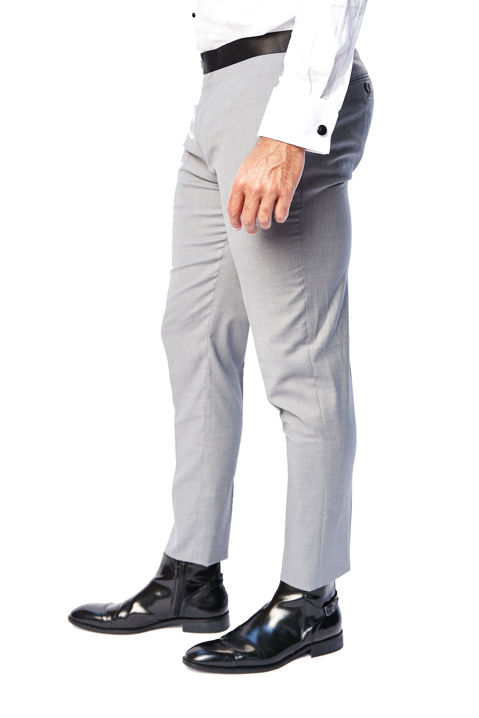 Lite Grey Tuxedo Pants