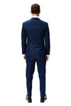 Executive Check Blue 3 Piece Suit
