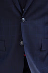 Navy Shadow Windowpane 3 Piece Suit