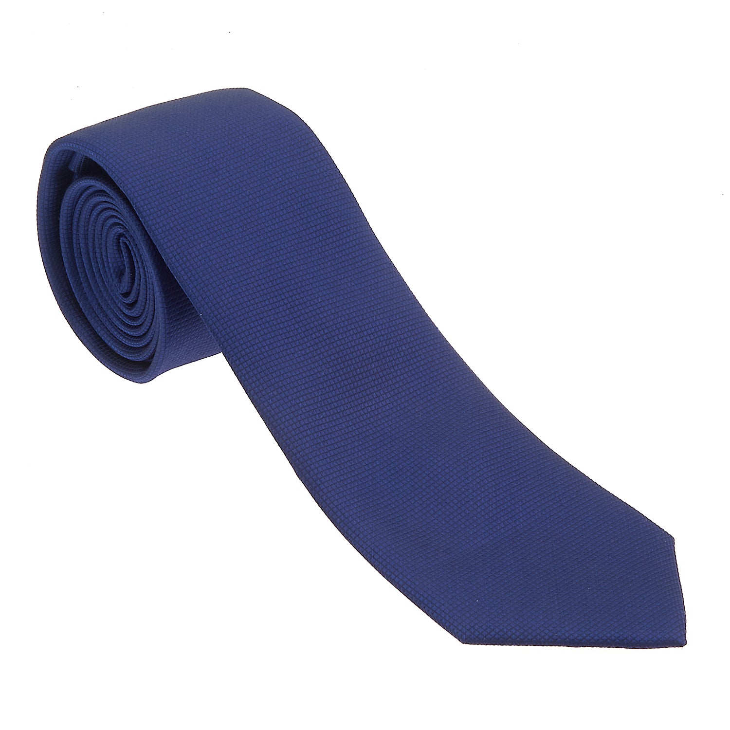 Retro & Vintage Royal Blue Rica Suave Tie Neck Jumpsuit