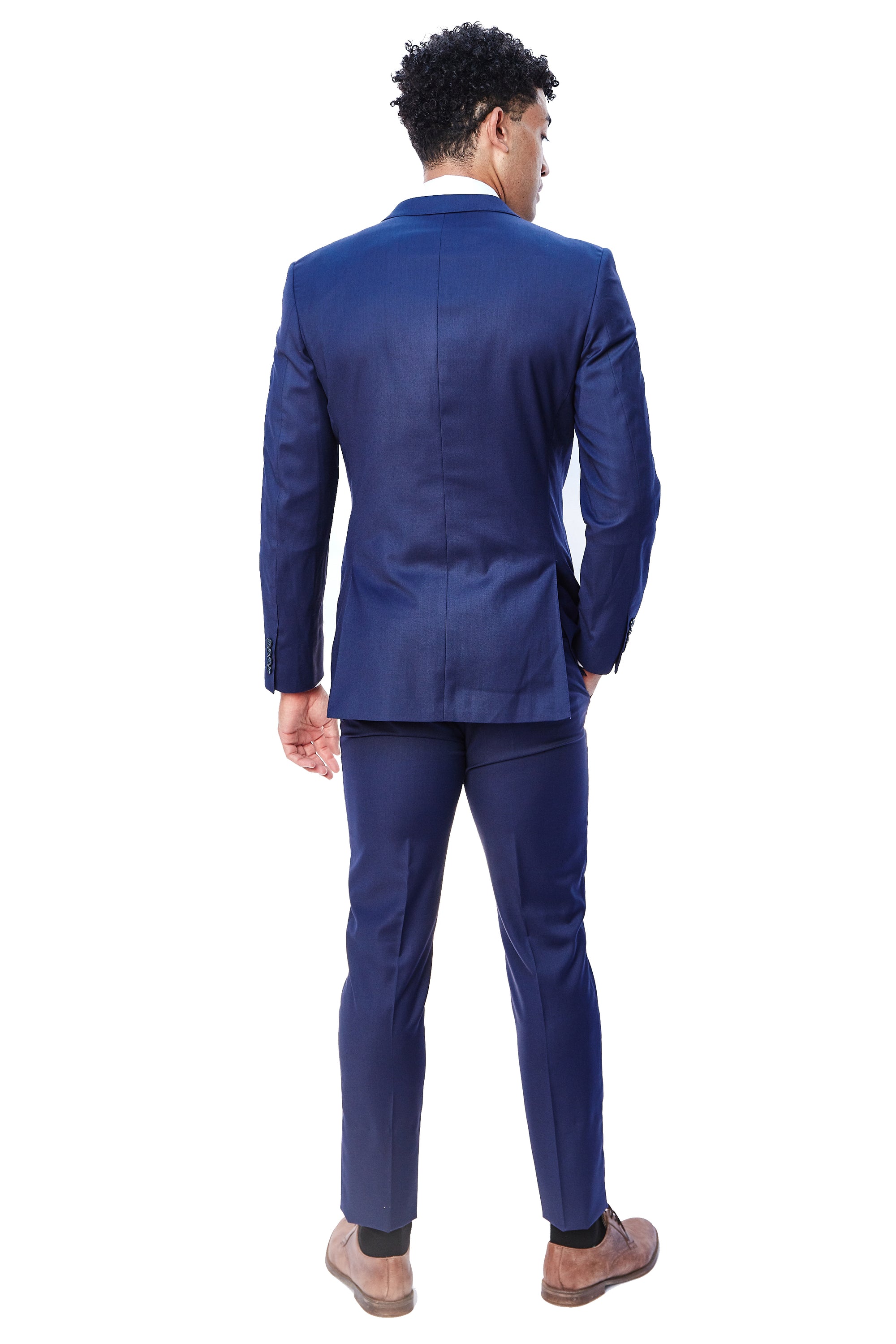 Stretch Azure Blue Suit