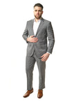 Grey Sharkskin Super 150&#39;s Suit-The Suit Spot-Wedding Suits-Wedding Tuxedos-Groomsmen Suits-Groomsmen Tuxedos-Slim Fit Suits-Slim Fit Tuxedos-Online wedding suits