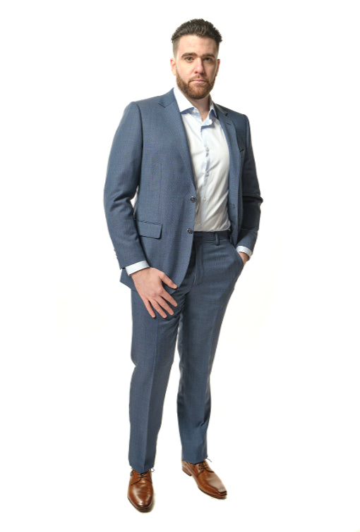 Royal Blue Nail Head Super 150's Suit-The Suit Spot-Wedding Suits-Wedding Tuxedos-Groomsmen Suits-Groomsmen Tuxedos-Slim Fit Suits-Slim Fit Tuxedos-Online wedding suits