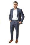 Navy Pinstripe Super 150&#39;s Suit-The Suit Spot-Wedding Suits-Wedding Tuxedos-Groomsmen Suits-Groomsmen Tuxedos-Slim Fit Suits-Slim Fit Tuxedos-Online wedding suits
