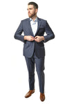 Navy Dot Super 120&#39;s Suit-The Suit Spot-Wedding Suits-Wedding Tuxedos-Groomsmen Suits-Groomsmen Tuxedos-Slim Fit Suits-Slim Fit Tuxedos-Online wedding suits