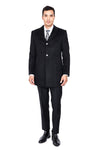 Black Wool &amp; Cashmere Overcoat