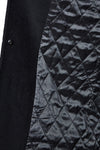 Black Wool &amp; Cashmere Overcoat