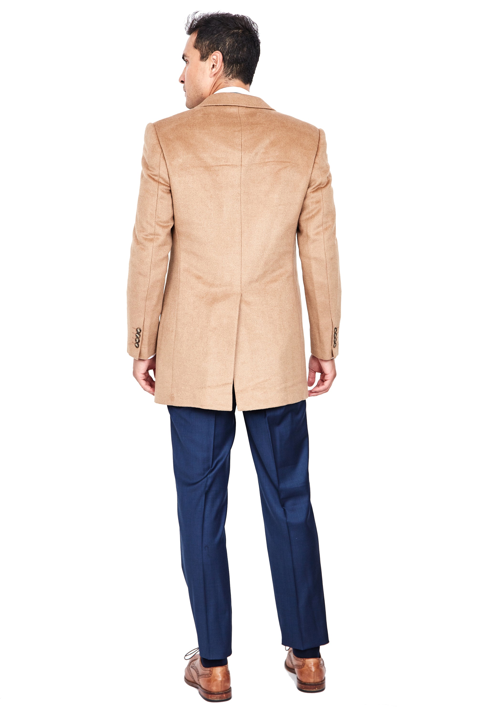 Camel Wool &amp; Cashmere Overcoat