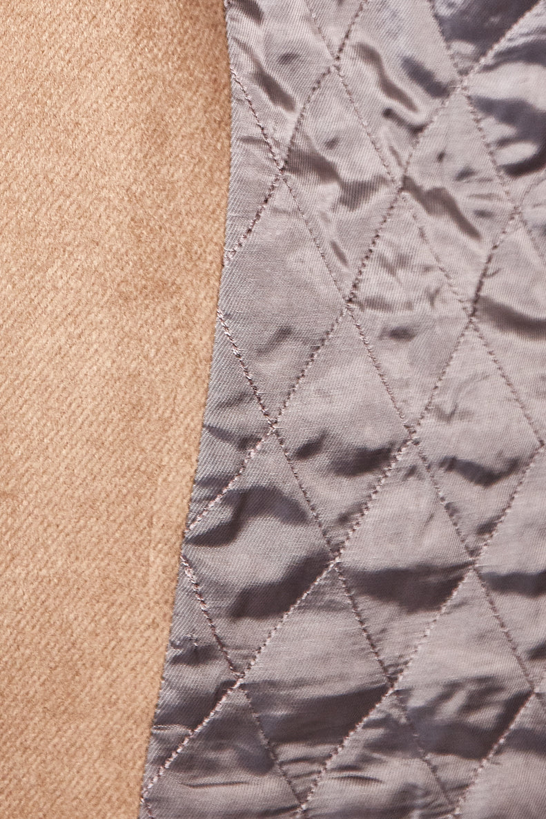 Camel Wool &amp; Cashmere Overcoat