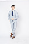 Sky Grey Suit-The Suit Spot-Wedding Suits-Wedding Tuxedos-Groomsmen Suits-Groomsmen Tuxedos-Slim Fit Suits-Slim Fit Tuxedos-Online wedding suits