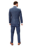 Slate Blue Windowpane Suit