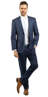 Navy Blazer Blue Buttons Sport Jacket-The Suit Spot-Wedding Suits-Wedding Tuxedos-Groomsmen Suits-Groomsmen Tuxedos-Slim Fit Suits-Slim Fit Tuxedos-Online wedding suits