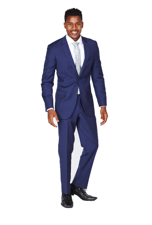 Beautiful Blue Super 150's Wool Suit - The Suit Spot