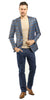 Reda Blue Gold Check Sport Jacket-The Suit Spot-Wedding Suits-Wedding Tuxedos-Groomsmen Suits-Groomsmen Tuxedos-Slim Fit Suits-Slim Fit Tuxedos-Online wedding suits