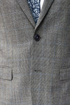 Grey Nailhead with Blue Windowpane Suit