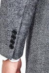 Grey Herringbone Overcoat