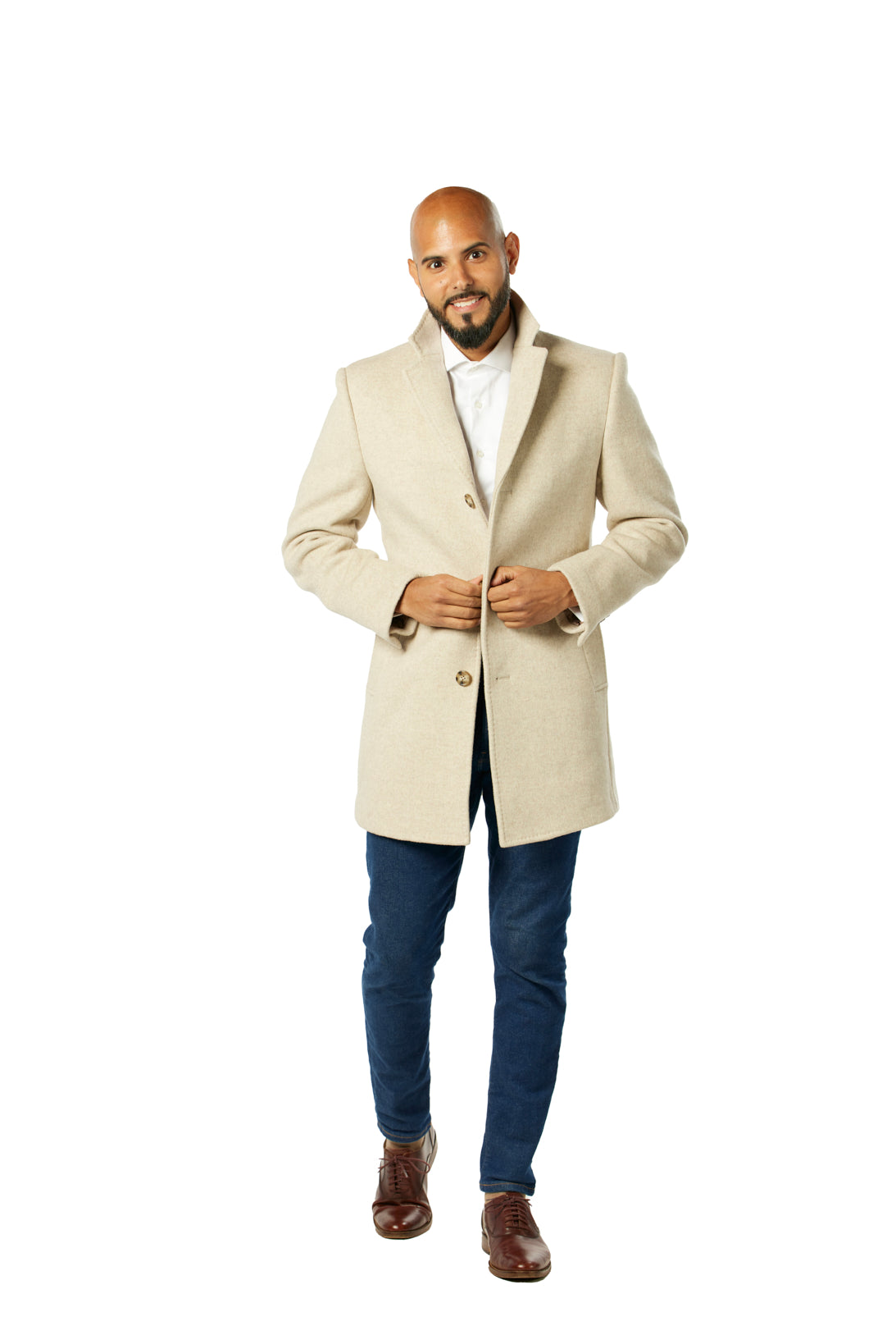 Bone Wool Overcoat-SOLD OUT