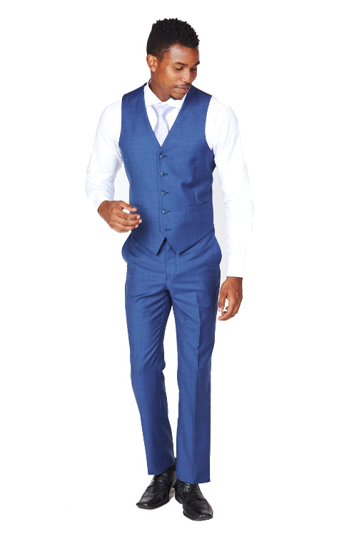 Beautiful Blue 100% Wool Vest