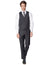Black 100% Wool Vest-The Suit Spot