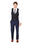 Low Cut Black Wool Vest-The Suit Spot-Wedding Suits-Wedding Tuxedos-Groomsmen Suits-Groomsmen Tuxedos-Slim Fit Suits-Slim Fit Tuxedos-Online wedding suits