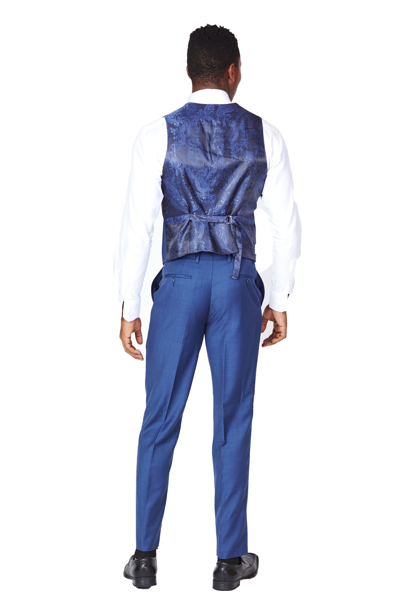 Royal Blue Wool Vest - The Suit Spot